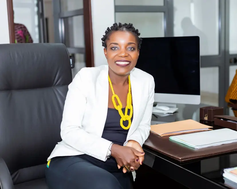 A confident professional at her desk